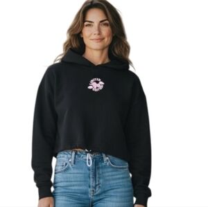 Streetwear Society “Limited Edition” Cropped Hoodie  Black